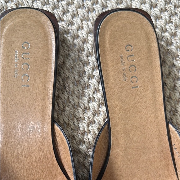 Tom Ford Era Gucci Vintage Black Leather Mules - Picture 5 of 8